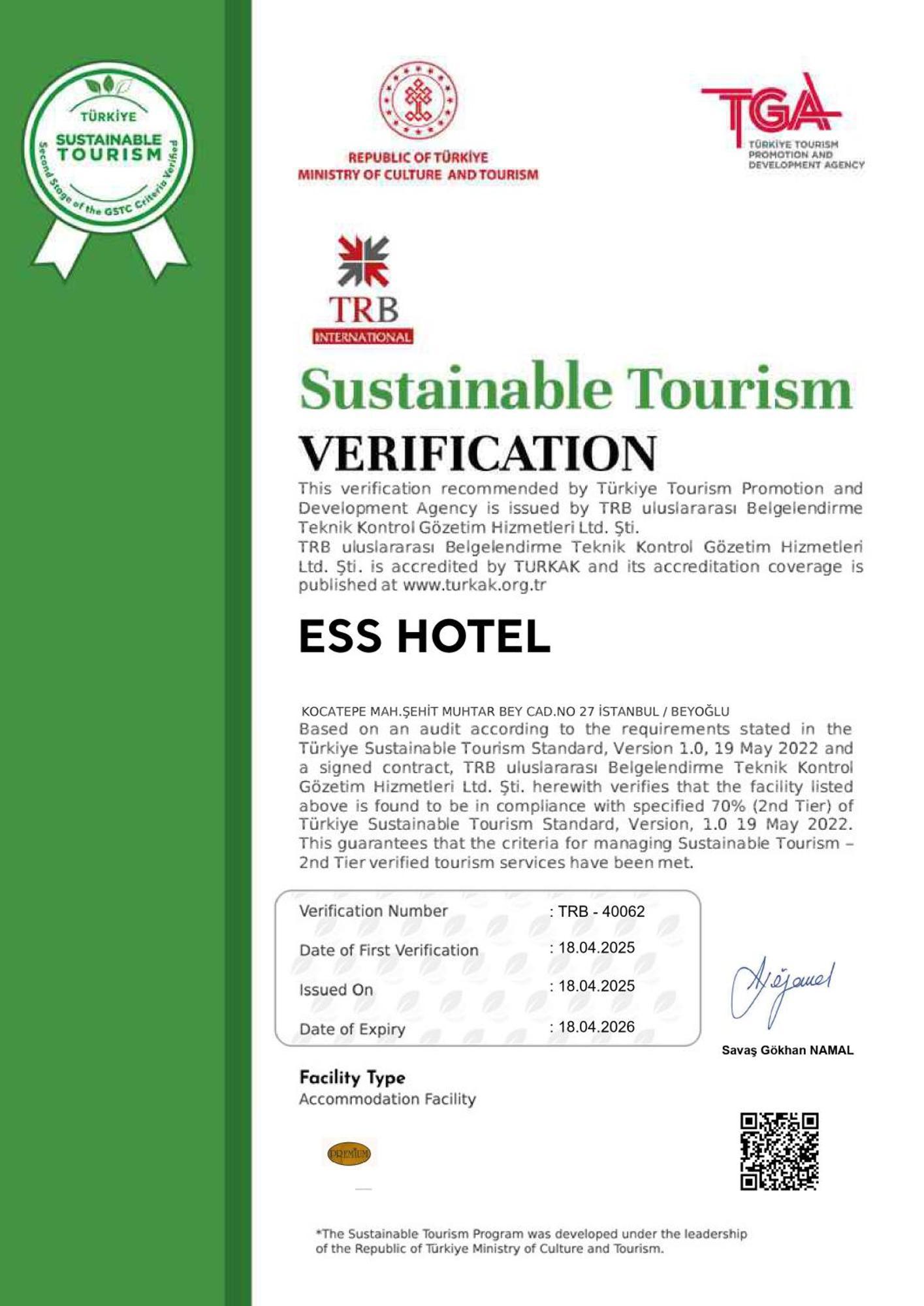 Ess Hotel Istanbul Luaran gambar